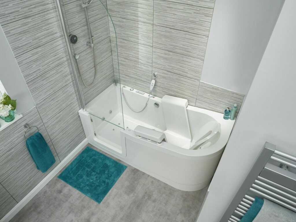 Easy Riser Bath Access Easy Riser Slipper Corner Walk-In Bath 1700mm x 750mm - With ...