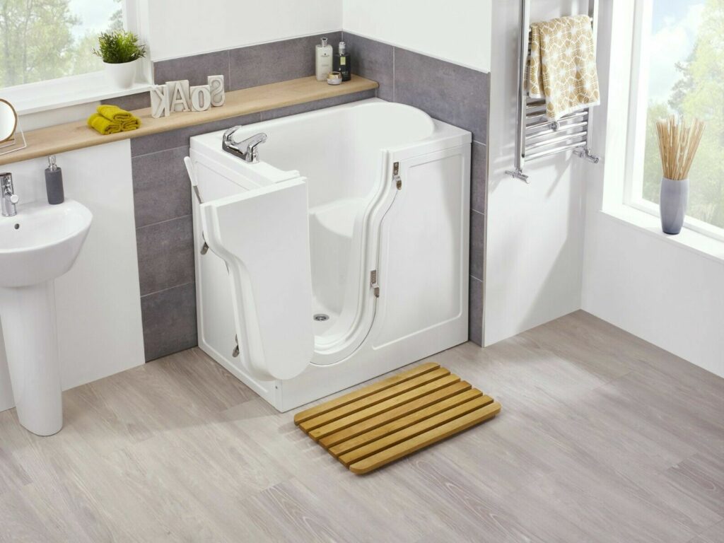 Access Vermont Compact Walk-In Bath 950mm x 660mm - Deep Soak - With ...